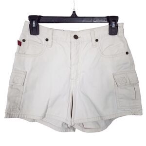 Mudd Vintage 90s Y2K Cotton Mid Rise Cargo Shorts Beige Size 3